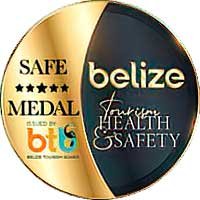 Belize-Tourism-Health-Safety Belize Tourism Health & Safety certification logo, highlighting our commitment to safe, responsible travel in Belize.